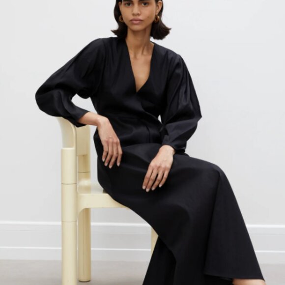 RÓHE Leonore Black Dress Size EU 42 Size US 10/12 - Picture 2 of 8